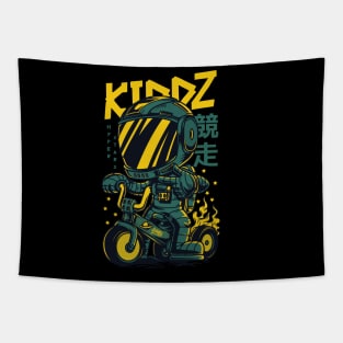 Kiddz motorbike design Tapestry