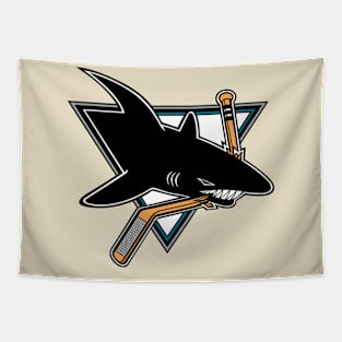 Retro San Jose Sharks Tapestry