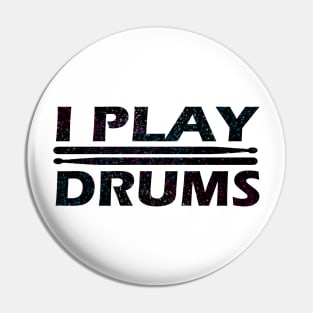 I Play Drums - Sparkles Pin