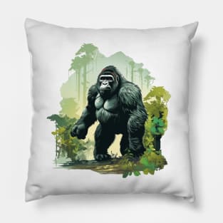 Black Gorilla Pillow