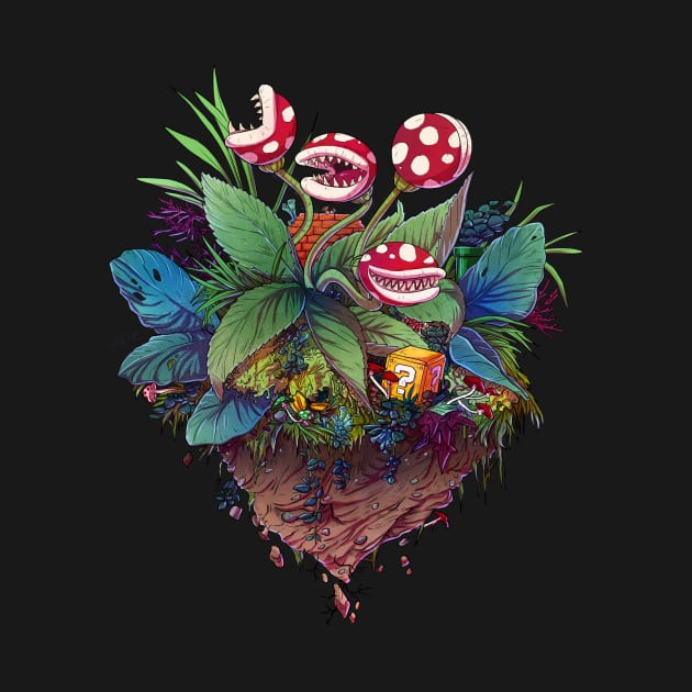 Garden full of Piranha plants by iisjah