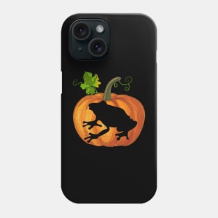 Frog in pumpkin Phone Case