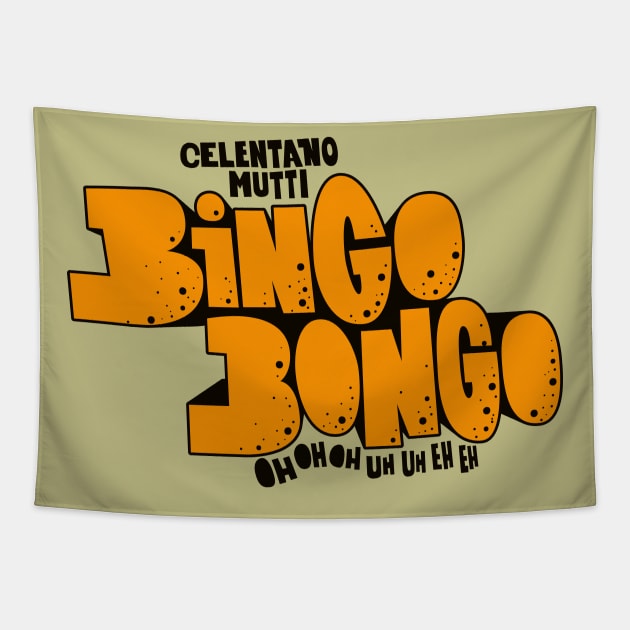 Adriano Celentano - Bingo Bongo - Ornella Mutti Tapestry by Boogosh