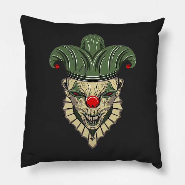 The evil jester Pillow by TA Studio