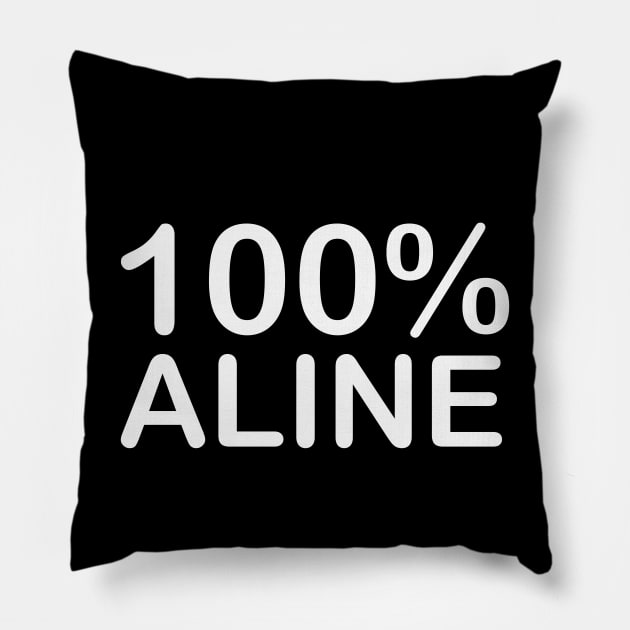 Aline name wife birthday gifts from husband delivered tomorrow. Pillow by BlackCricketdesign