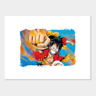 Carteles Y Impresion Artistica Luffy One Piece Teepublic Mx