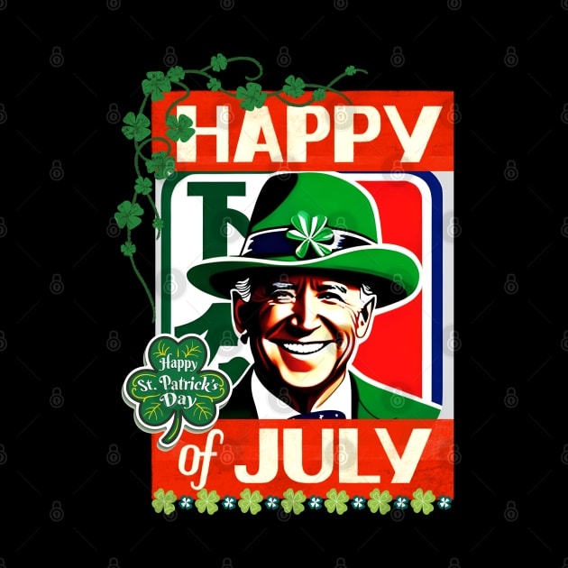 Vintage Happy 4th Of July Joe Biden St Patricks Day Leprechaun Hat by Adam4you