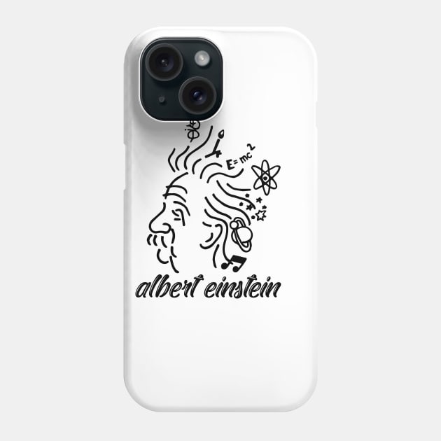 Albert Einstein T-Shirt Phone Case by paynow24