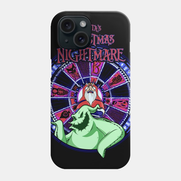 Santa's Christmas Nightmare Phone Case by vilemedia