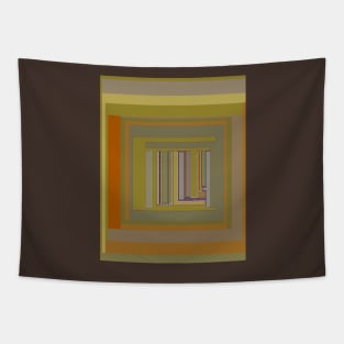 Anomaly in Brown Stripes graphic design Tapestry