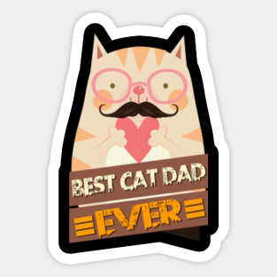 Best Cat Dad Ever Masks Stickers Teepublic Au