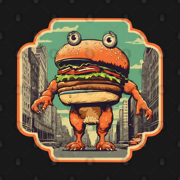 Burger monster by Ilustradamus