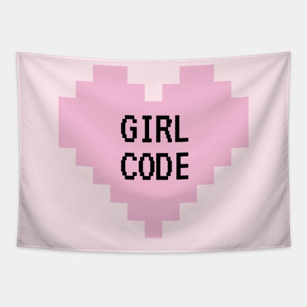 GIRL CODE Tapestry by MadEDesigns