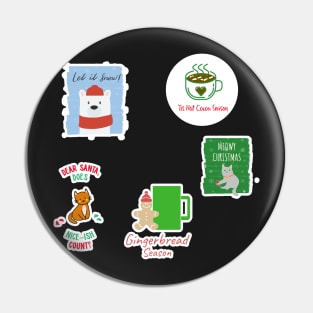 Christmas Holiday Sticker Pack Pin