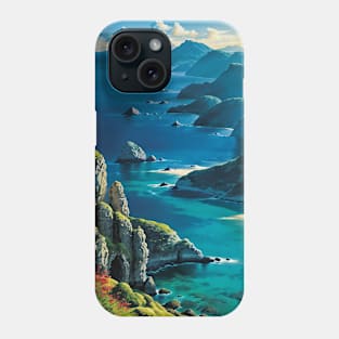 Overlook of an Ocean from a Cliffside Phone Case