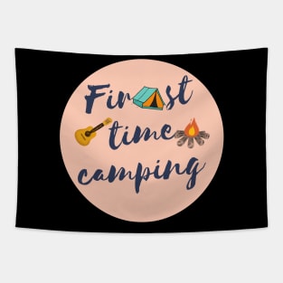 first time camping Tapestry