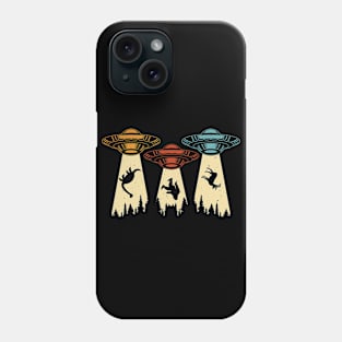 Alien Ufo abduction camping Phone Case