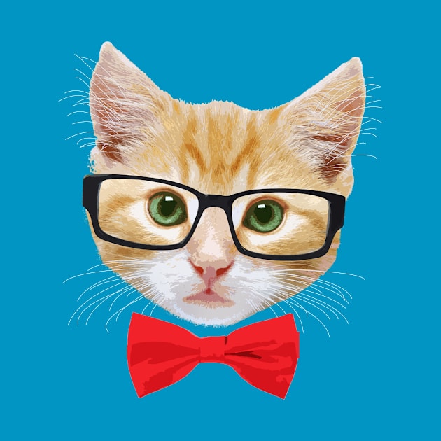 Geek Cat by JurassicArt