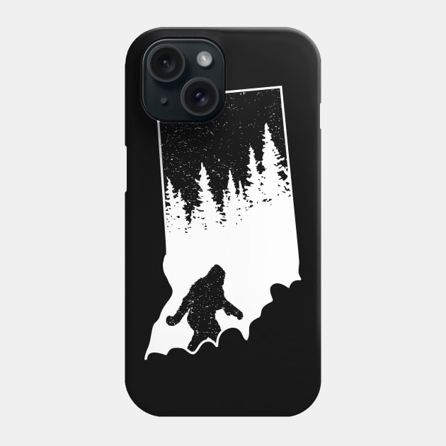 Indiana Bigfoot Gift Phone Case by Tesszero