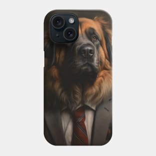 Leonberger Dog in Suit Phone Case