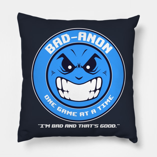 BAD-ANON Pillow by blairjcampbell