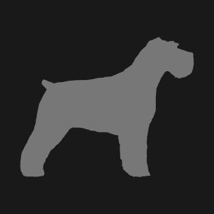 Grey Schnauzer Silhouette T-Shirt