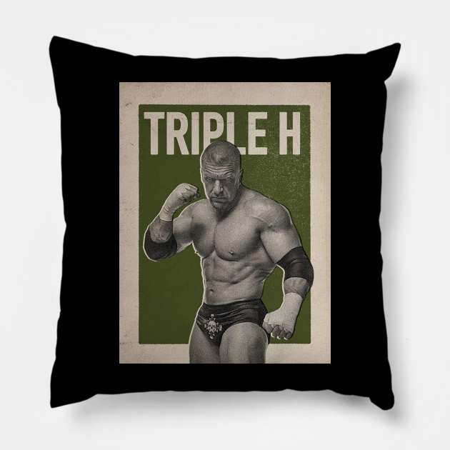 Triple H Vintage Pillow by nasib