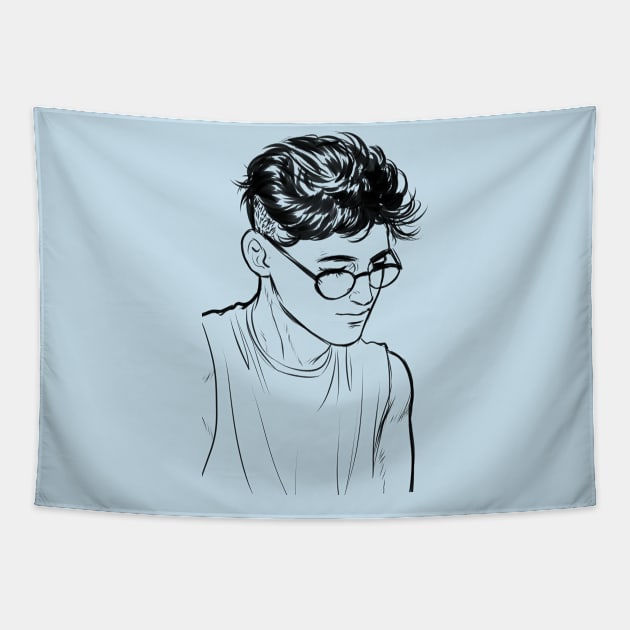 White Boy Tapestry by modrenmode