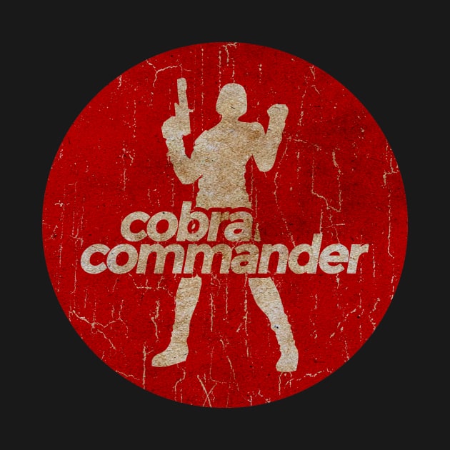 cobra commander - simple red circle vintage by G-THE BOX