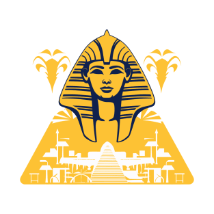 Egyptian Culture Unveiled: Illustrated Icons of Ancient Wonders T-Shirt