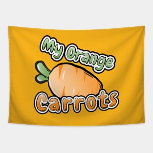 My Orange Carrots Tapestry