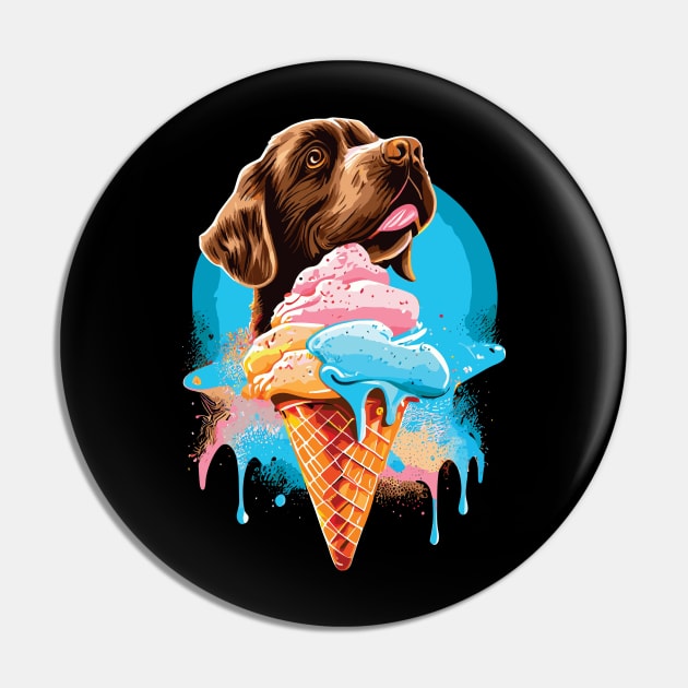 Ice Cream Dog Pin by remixer2020