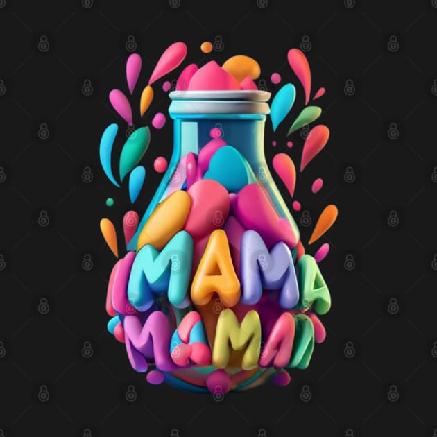 Funny Mama White Design Women by click2print