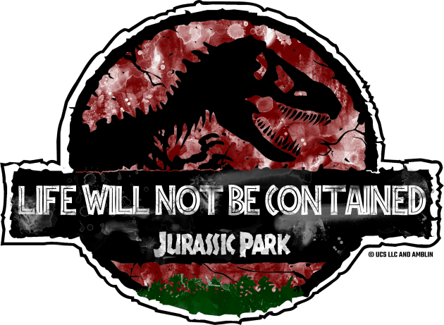 Dr Ian Malcolm Jurassic Quote "Life Will Not Be Contained" Kids T-Shirt by Jurassic Merch