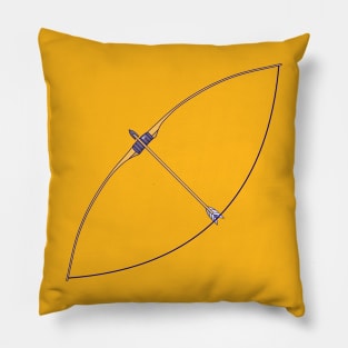 Long Bow with Arrow Pillow