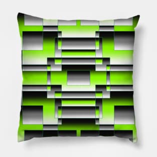 Neon- geometric abstract fade Pillow