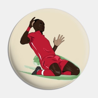 Sadio Mane Slide Goal Celebration Pin