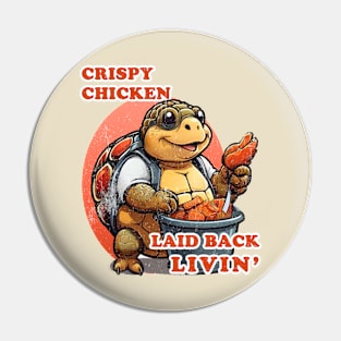 Chicken Lovin Turtle Pin