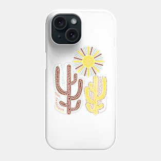 Sun and Cactus Phone Case