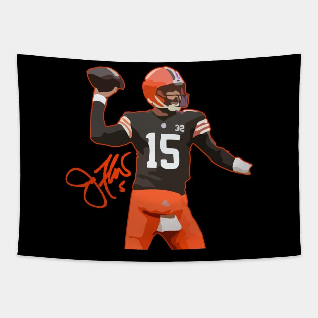 Joe Flacco Tapestry by ahmadist