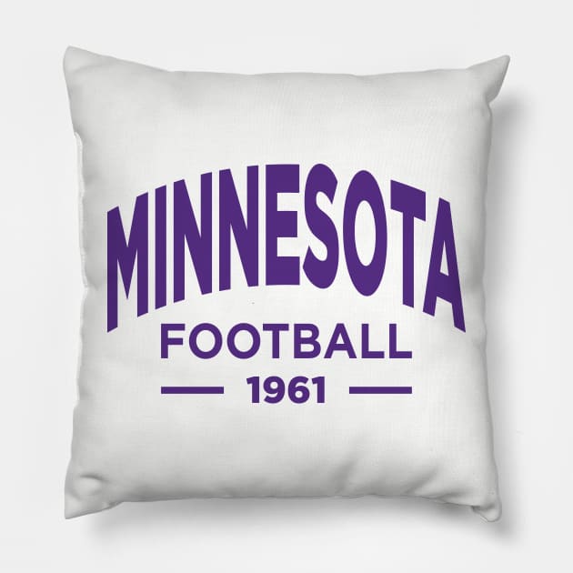 Minnesota Vikings Football Pillow by Fourteen21 Designs