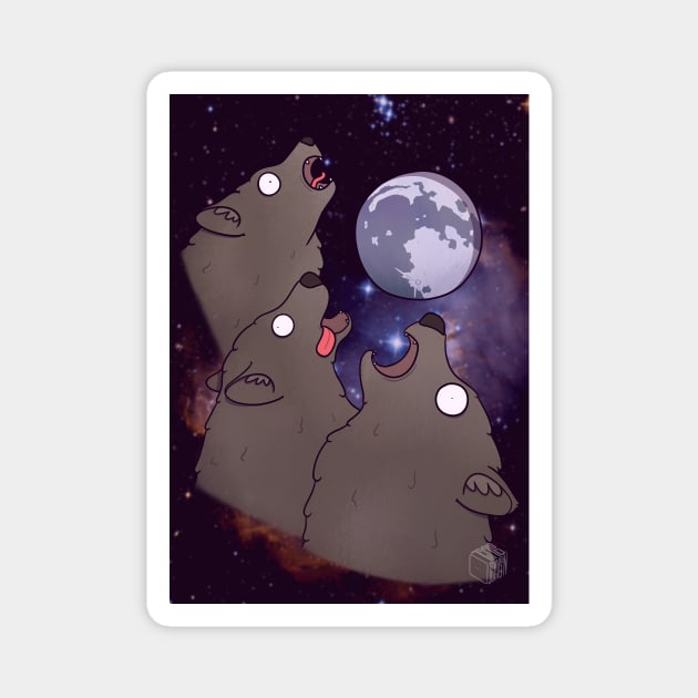 Three Wolf Moon Magnet by timbo