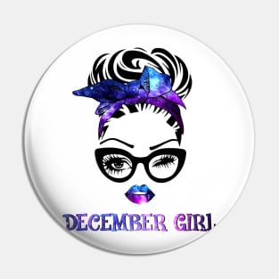 December Girl Galaxy Pin