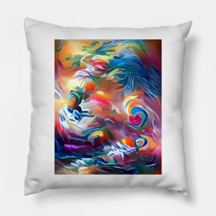 Swirling Colors Pillow