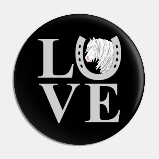 White Gray Gypsy Vanner Draft Horse LOVE Pin by csforest