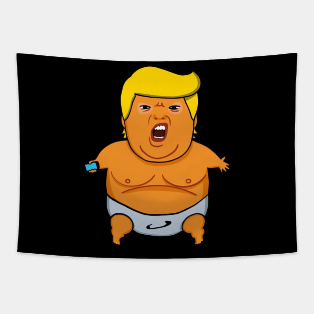 Baby Trump Tapestry by isstgeschichte