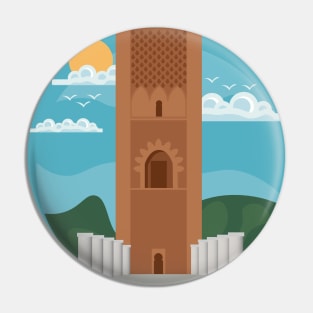 Moroccan Cities illustration, best gift for morocco lovers Pin