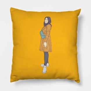 Orange Sunset Pillow