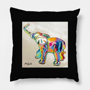 Rainbow Elephant Pillow