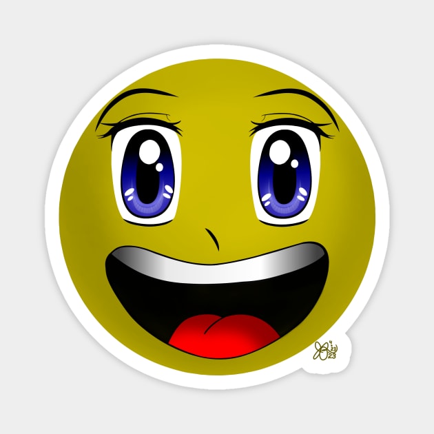 Anime Smiley - Honest Emojis Magnet by fakelarry